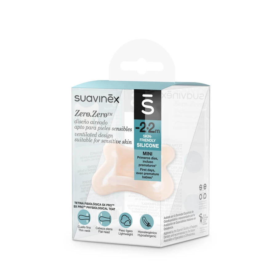 Fysiologische fopspeen SX Pro Zero, -2 - 2 maanden, 1 st, Suavinex