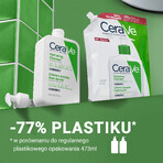 CeraVe, emulsie de curățare hidratantă, piele normală și uscată, stoc, 473 ml