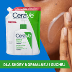 CeraVe, emulsie de curățare hidratantă, piele normală și uscată, stoc, 473 ml