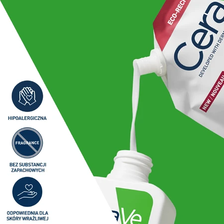 CeraVe, moisturizing cleansing emulsion, normal and dry skin, stock, 473 ml