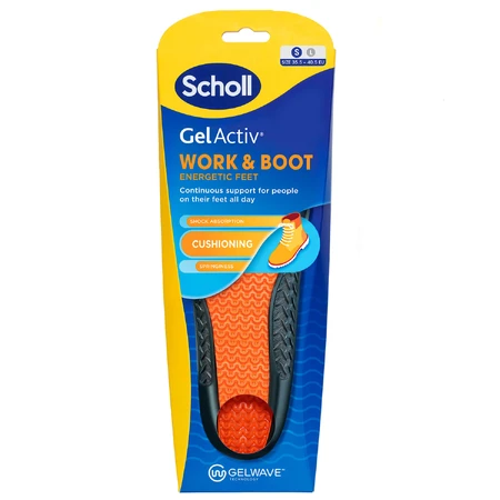 Scholl GelActiv, schoenzolen, voor werk, maat S 35,5-40,5, 2 stuks