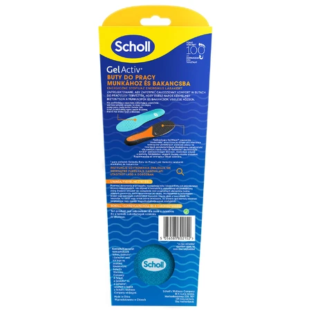 Scholl GelActiv, schoenzolen, voor werk, maat S 35,5-40,5, 2 stuks