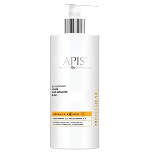 Apis Adeno-C Flash Glow, illuminating tonic and activator 2-in-1 with shikimic and lactobionic acid, 500 ml
