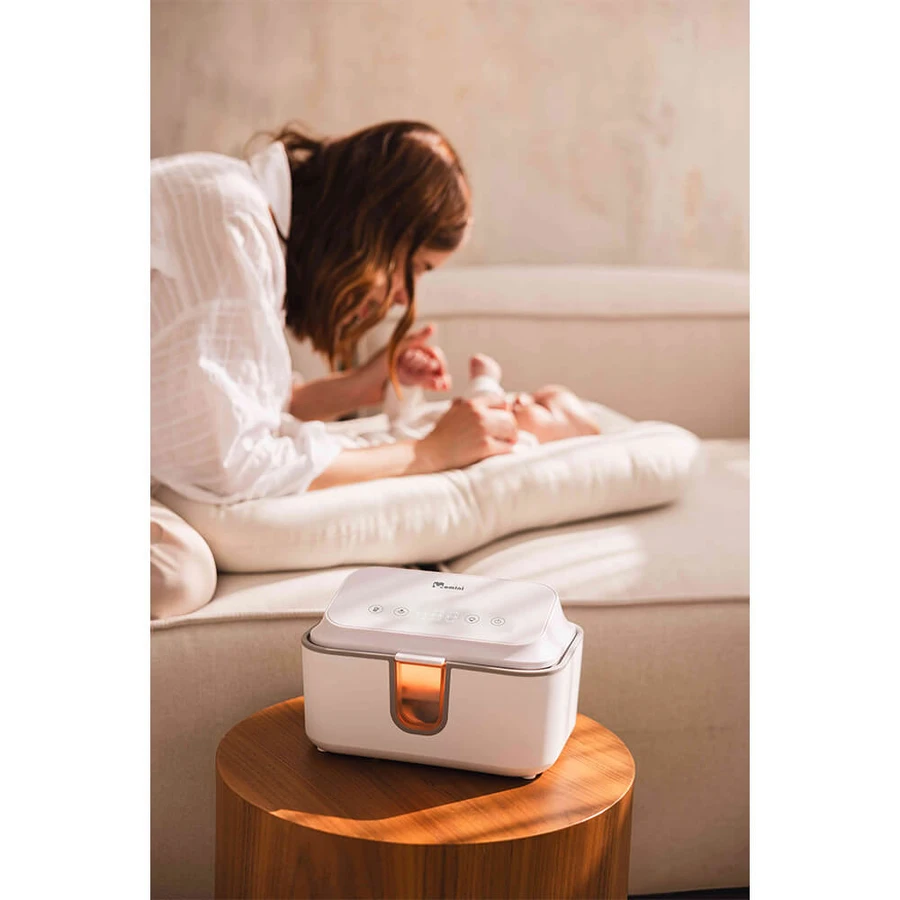 Momini WarmWipes, réchauffeur de lingettes humides avec stérilisateur UV