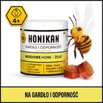 Honikan Throat and Immunity Honey Honi-Gels, à partir de 4 ans, 30 pièces