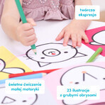 CzuCzu Long Drawing Books I Catch the Crayon Animals, 2 cărți pentru copii, de la 18 luni CzuCzu Long Drawing Books I Catch the Crayon Animals, 2 cărți pentru copii, de la 18 luni