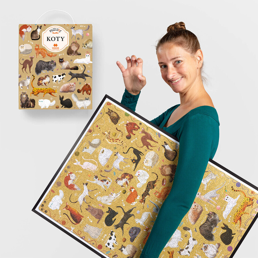 CzuCzu Puzzlove Chats, puzzle familial, 1000 pièces
