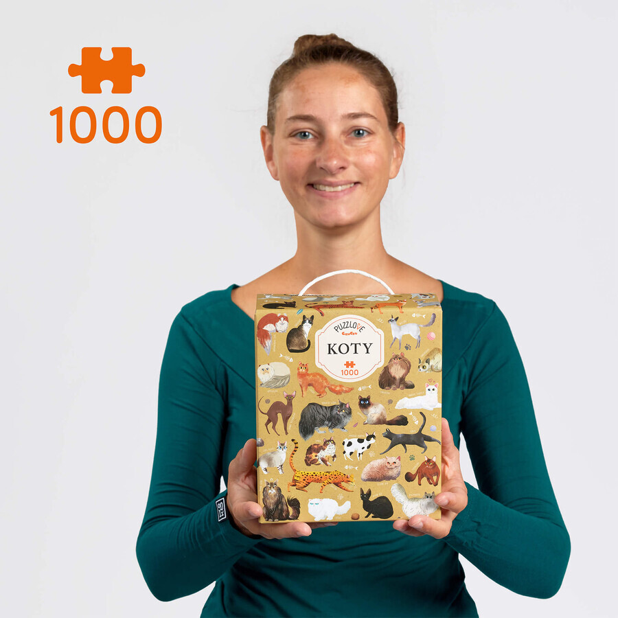 CzuCzu Puzzlove Chats, puzzle familial, 1000 pièces