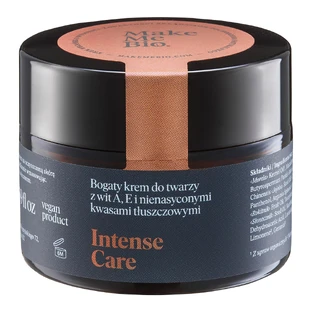 Make Me Bio Intense Care, rijke gezichtscrème met vitamine A, E en onverzadigde vetzuren, 50 ml