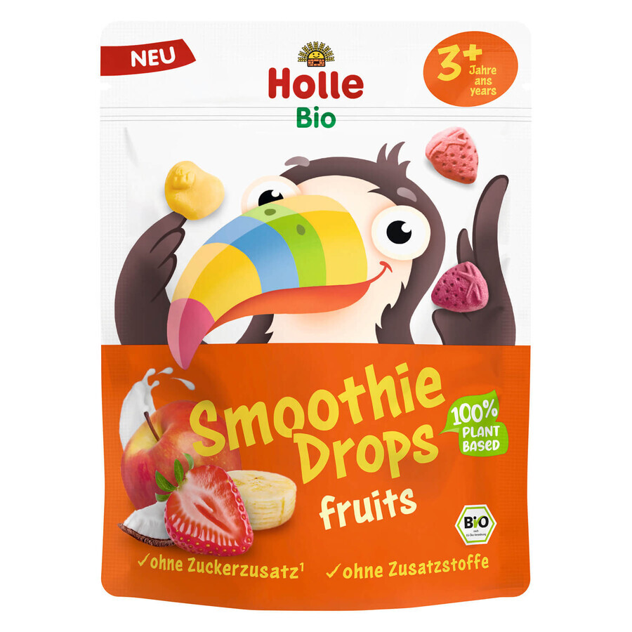Holle Bio Miscela di frutta liofilizzata, Gocce Smothie, da 3 anni, 15 g