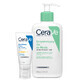 Cerave set, moisturizing face cream, SPF 30, 52 ml + cleansing washing gel with ceramides, normal and oily skin, 236 ml