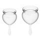 Satisfyer Feel Good, menstrual cup, 15 ml + 20 ml, Transparent, 2 pieces
