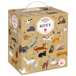 CzuCzu Puzzlove Cats, puzzle pour enfants, à partir de 4 ans, 60 éléments