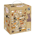 CzuCzu Puzzlove Cats, puzzle pour enfants, à partir de 4 ans, 60 éléments