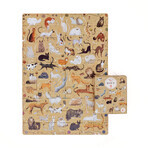 CzuCzu Puzzlove Cats, puzzle pour enfants, à partir de 4 ans, 60 éléments