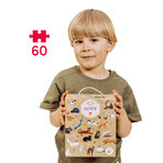 CzuCzu Puzzlove Cats, puzzle pour enfants, à partir de 4 ans, 60 éléments