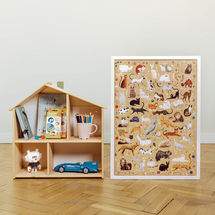 CzuCzu Puzzlove Cats, puzzle pour enfants, à partir de 4 ans, 60 éléments