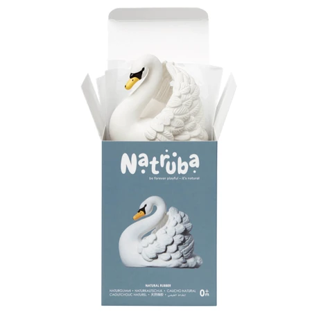 Natruba, Naturkautschuk Badespielzeug Beißring, Schwan, ab Geburt, 1 Stück