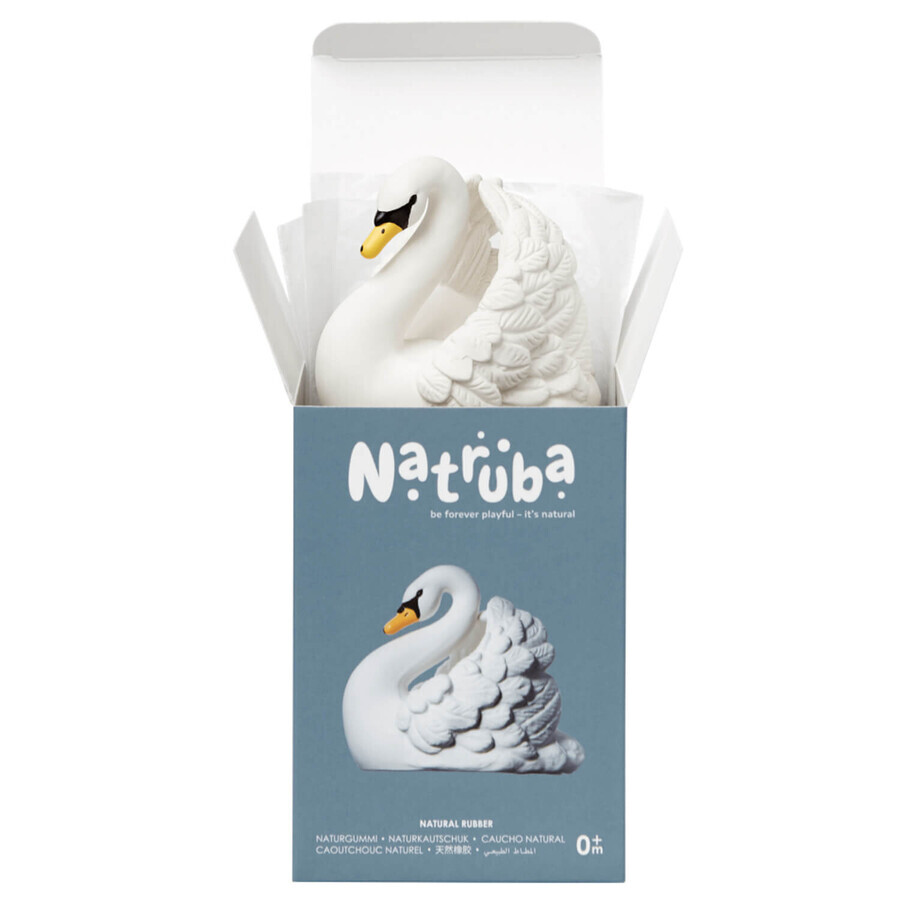 Natruba, gioco da bagno in gomma naturale, cigno, dalla nascita, 1 pezzo