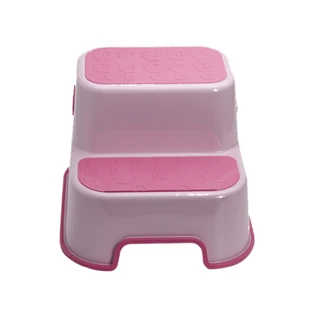 Antislip toiletzitting met 2 treden, Roze, Bebe Royal