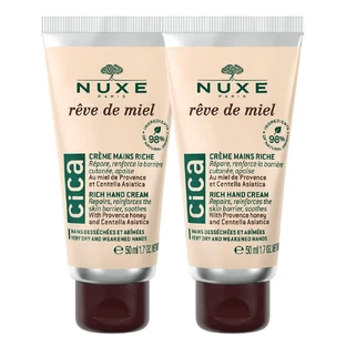 Nuxe Reve de Miel Cica, crema para manos y uñas, 2 x 50 ml