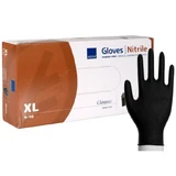 Abena, nitrile gloves, non-sterile, powder-free, black, size XL, 100 pieces
