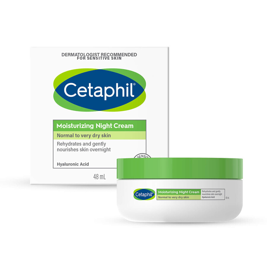 Cetaphil MD Dermoprotector, hydraterende lotion voor gezicht en lichaam, droge en gevoelige huid, met pompje, 236 ml + hydraterende gezichtscrème met hyaluronzuur, nachtcrème, 48 ml gratis