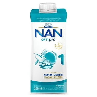Leche de inicio líquida Optipro 1, 200 ml, Nestlé