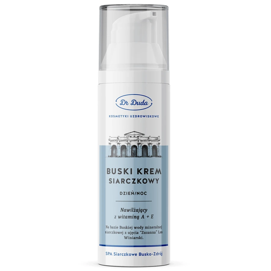 Dr Duda Buski Siarczkowy Krem Airless, cremă hidratantă pentru față, zi și noapte, 75 g