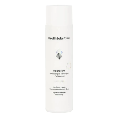 Health Labs Balance On kit, hydraterende trichome shampoo met prebiotica, 250 ml + trichome met ceramiden voor hoofdhuid, 175 ml + gratis haartulband