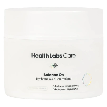 Health Labs Balance On kit, hydraterende trichome shampoo met prebiotica, 250 ml + trichome met ceramiden voor hoofdhuid, 175 ml + gratis haartulband