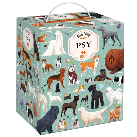 CzuCzu Puzzlove Dogs, family puzzle, 1000 pieces