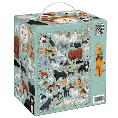 CzuCzu Puzzlove Dogs, family puzzle, 1000 pieces