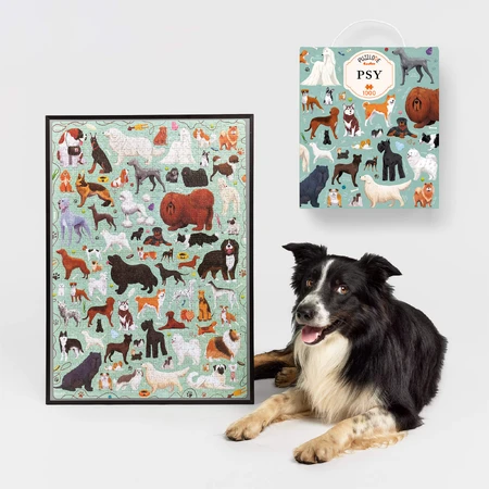 CzuCzu Puzzlove Dogs, family puzzle, 1000 pieces