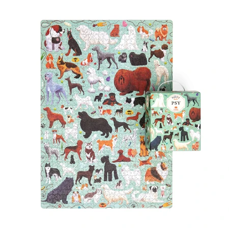 CzuCzu Puzzlove Dogs, family puzzle, 1000 pieces