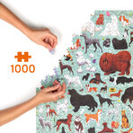 CzuCzu Puzzlove Honden, familie puzzel, 1000 elementen CzuCzu Puzzlove Honden, familie puzzel, 1000 elementen