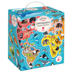 CzuCzu Puzzlove Animaux Carte du Monde, puzzle pour enfants, à partir de 4 ans, 60 éléments CzuCzu Puzzlove Animaux Carte du Monde, puzzle pour enfants, à partir de 4 ans, 60 éléments