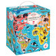 CzuCzu Puzzlove Animals Map of the World, Puzzle f&#252;r Kinder ab 4 Jahren, 60 Elemente