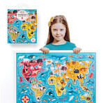 CzuCzu Puzzlove Animaux Carte du Monde, puzzle pour enfants, à partir de 4 ans, 60 éléments CzuCzu Puzzlove Animaux Carte du Monde, puzzle pour enfants, à partir de 4 ans, 60 éléments