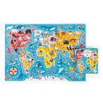 CzuCzu Puzzlove Animaux Carte du Monde, puzzle pour enfants, à partir de 4 ans, 60 éléments CzuCzu Puzzlove Animaux Carte du Monde, puzzle pour enfants, à partir de 4 ans, 60 éléments