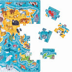 CzuCzu Puzzlove Animaux Carte du Monde, puzzle pour enfants, à partir de 4 ans, 60 éléments CzuCzu Puzzlove Animaux Carte du Monde, puzzle pour enfants, à partir de 4 ans, 60 éléments