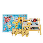 CzuCzu Puzzlove Animaux Carte du Monde, puzzle pour enfants, à partir de 4 ans, 60 éléments CzuCzu Puzzlove Animaux Carte du Monde, puzzle pour enfants, à partir de 4 ans, 60 éléments
