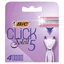 BIC Click 5 Soleil, austauschbare Minen, 4 Stück