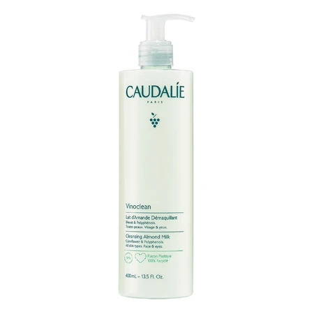 Caudalie Vinoclean, leche desmaquillante de almendras, 400 ml