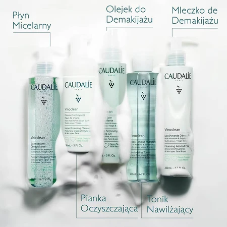 Caudalie Vinoclean, leche desmaquillante de almendras, 400 ml
