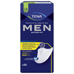 Set Tena Men Active Fit, semelles anatomiques pour hommes, niveau 2, 4 x 20 pièces