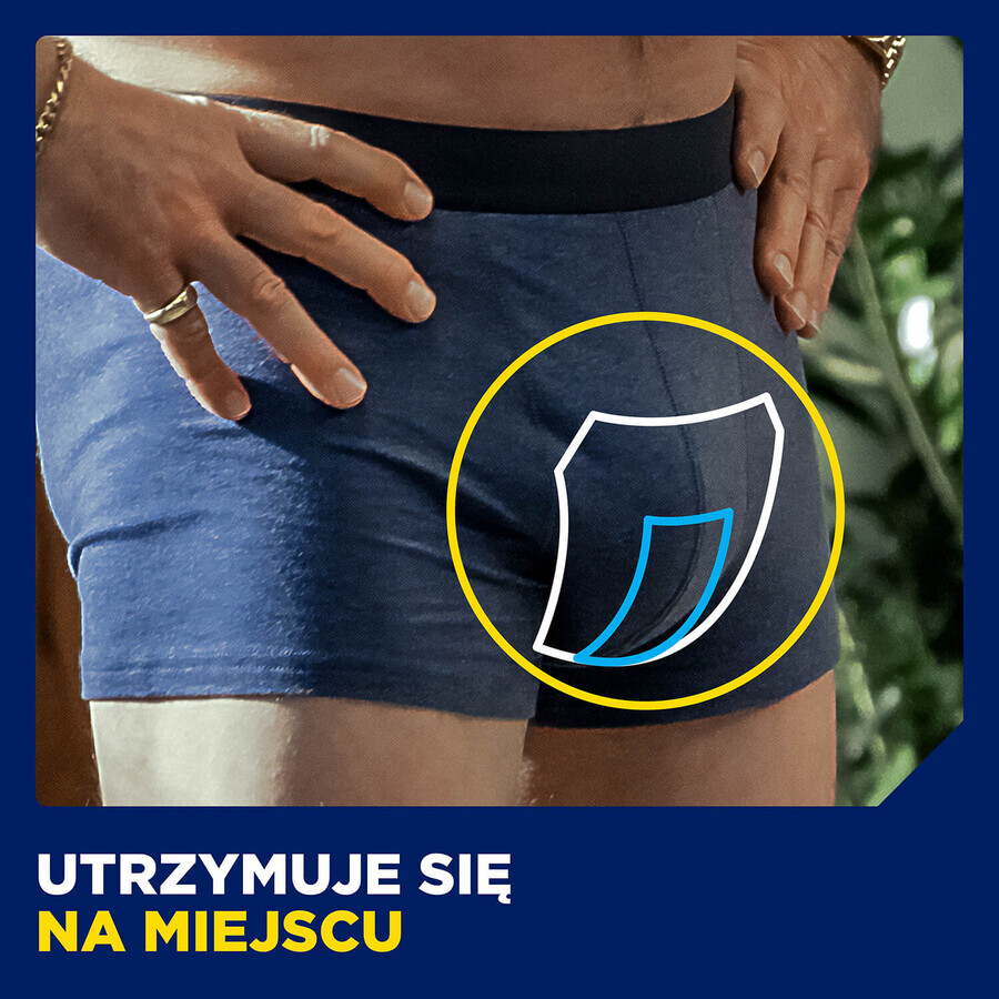 Set Tena Men Active Fit, semelles anatomiques pour hommes, niveau 2, 4 x 20 pièces