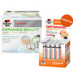 Doppelherz System Ceramide Beauty, vruchtensmaak mango en passievrucht, 25 ml x 30 ampullen + Immunity, vloeibaar, multifruitsmaak, 25 ml x 20 ampullen gratis Doppelherz System Ceramide Beauty, vruchtensmaak mango en passievrucht, 25 ml x 30 ampullen + Immunity, vloeibaar, multifruitsmaak, 25 ml x 20 ampullen gratis