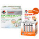 Doppelherz System Ceramide Beauty, vruchtensmaak mango en passievrucht, 25 ml x 30 ampullen + Immunity, vloeibaar, multifruitsmaak, 25 ml x 20 ampullen gratis