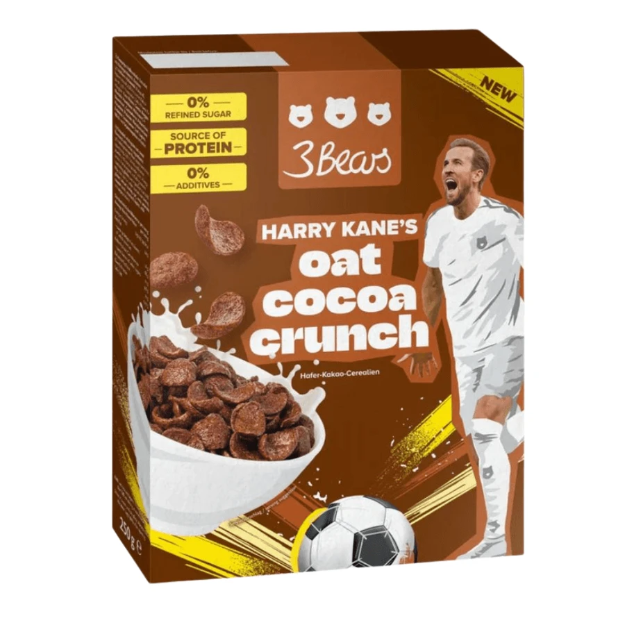 Harry Kane oat flakes with cocoa, 250 g, 3Bears